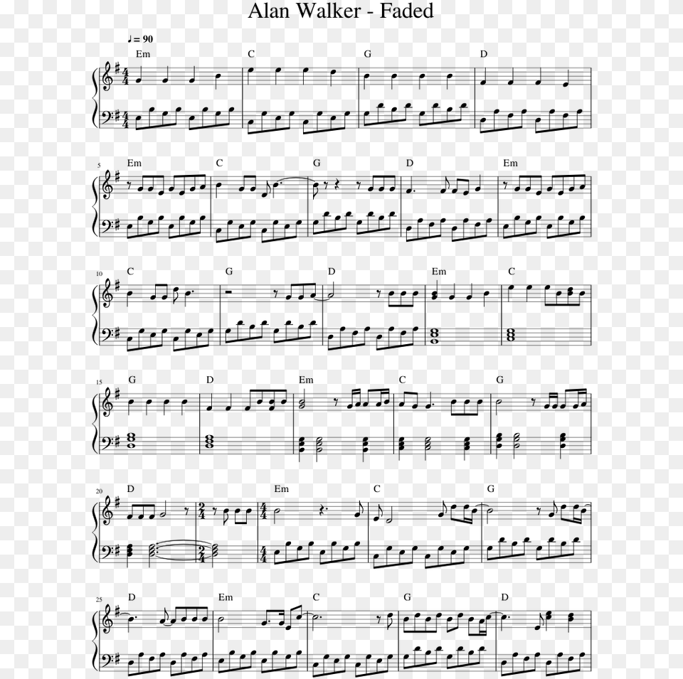 Super Mario Bros French Horn Sheet Music, Gray Free Transparent Png