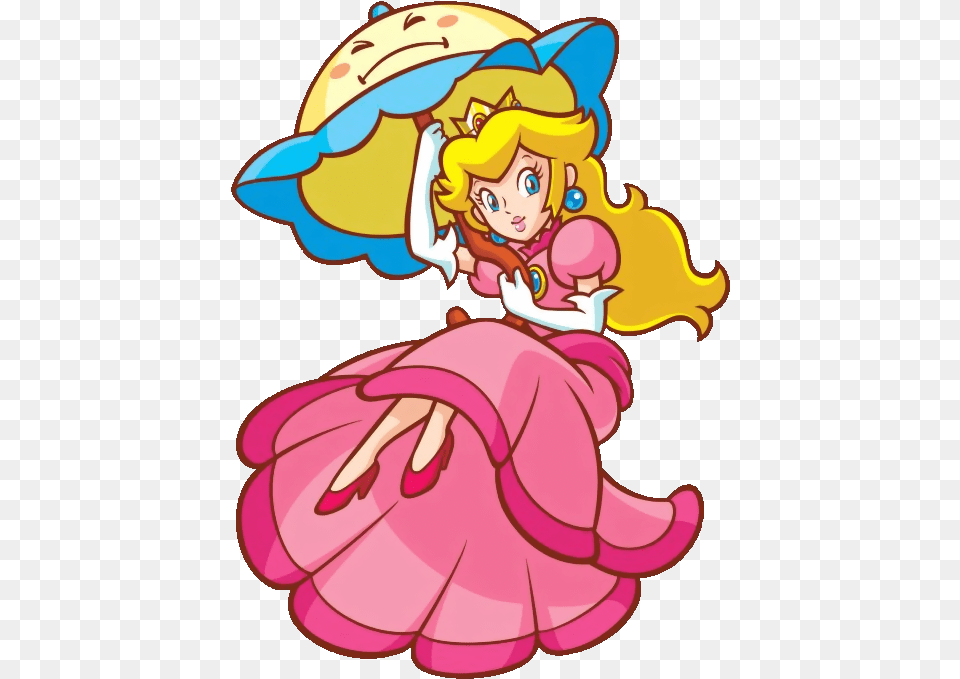 Super Mario Brothers Super Princess Peach, Cartoon, Baby, Person, Face Png