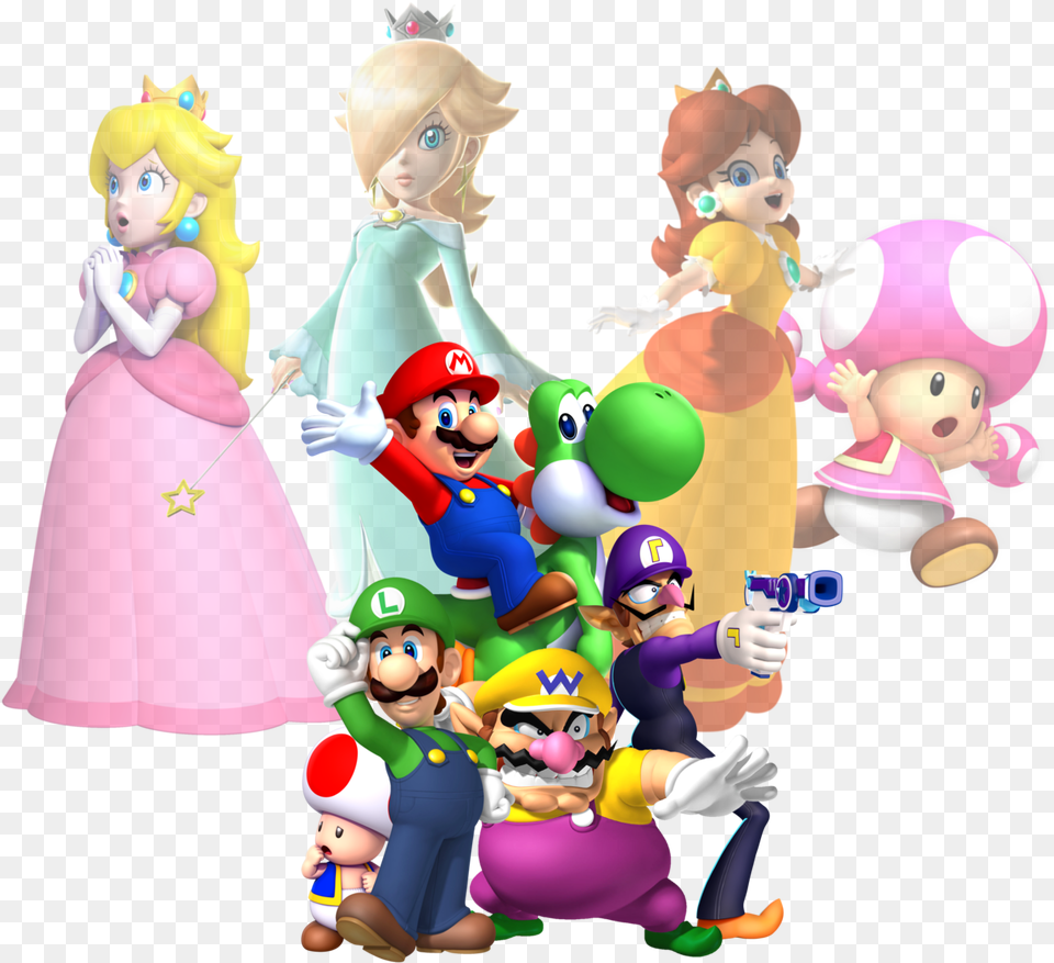 Super Mario Characters 2013 By Legend, Baby, Person, Face, Head Free Png Download