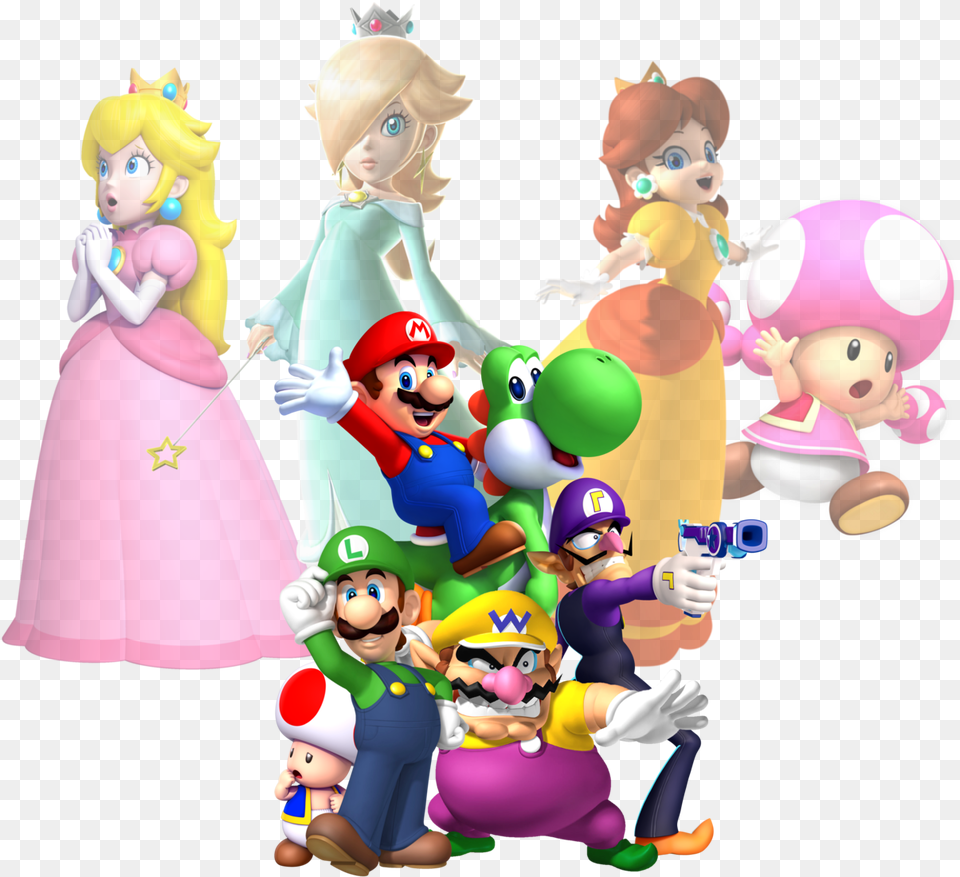 Super Mario Characters 2013 By Legend Tony980 Super Mario Characters M, Baby, Person, Face, Head Png