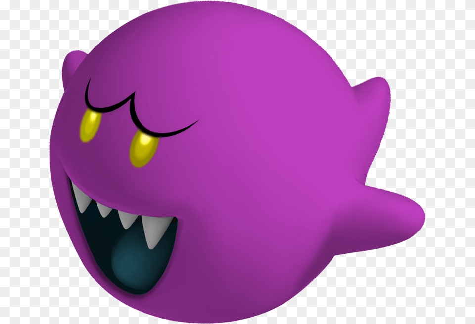 Super Mario Dark Boo, Purple Png Image