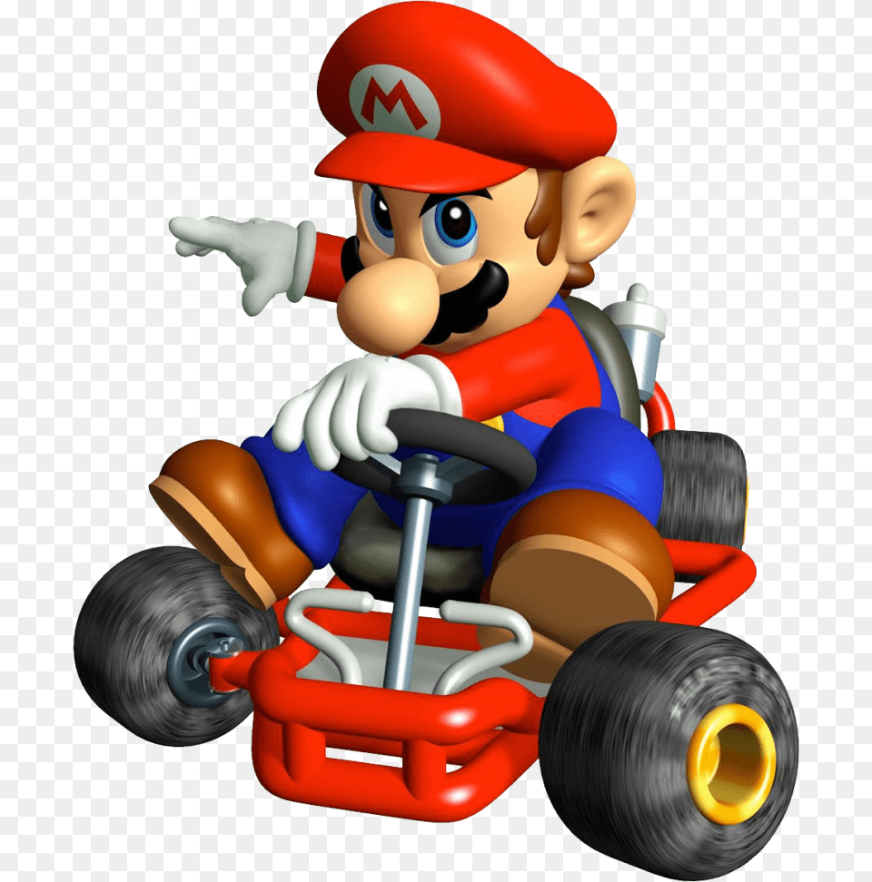 Super Mario Driving Mario Kart Super Circuit Mario, Toy, Transportation, Vehicle, Machine Png Image