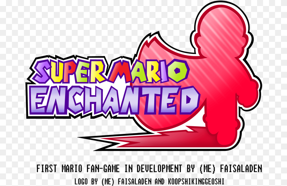Super Mario Enchanted 1st Logo Mario Fan Game By Super Mario 3d Fan Games Logo, Dynamite, Weapon Free Png Download