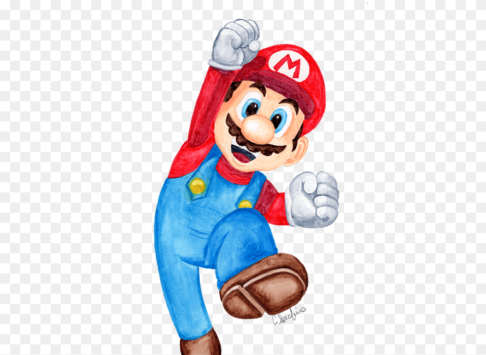 Super Mario Fan Art Greeting Card Mario Greeting, Game, Super Mario, Baby, Person Free Transparent Png