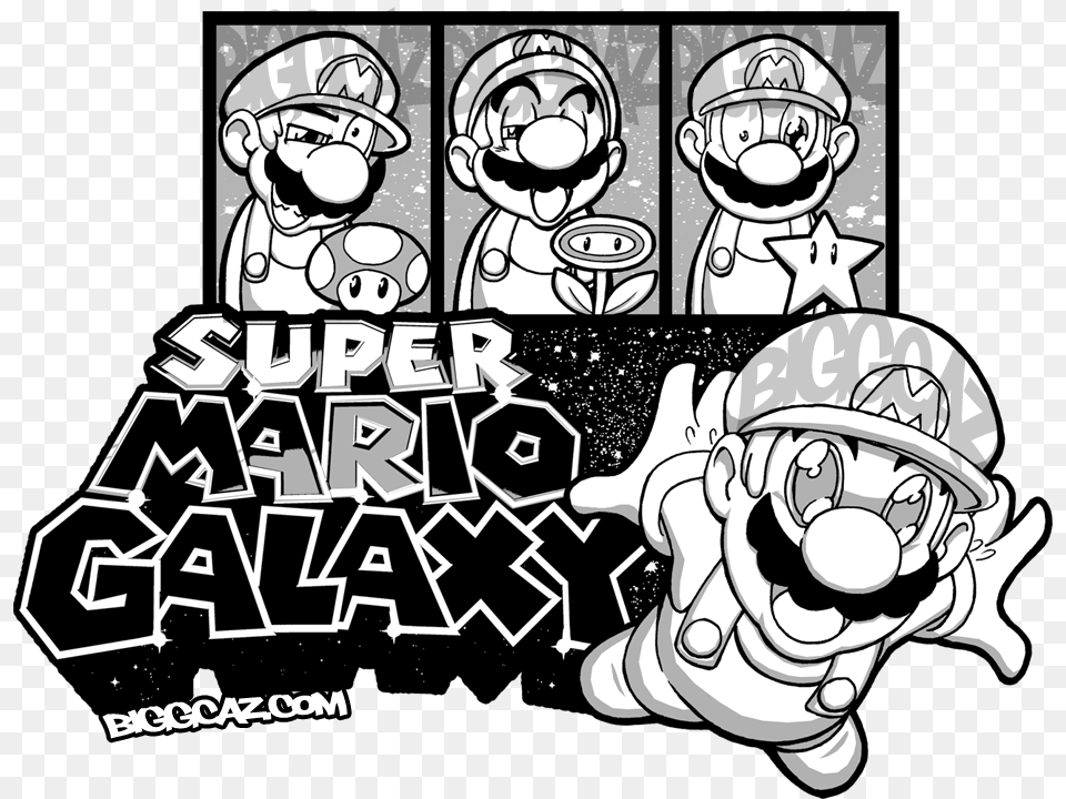 Super Mario Galaxy 2 Logo Book, Comics, Publication, Sticker Free Transparent Png