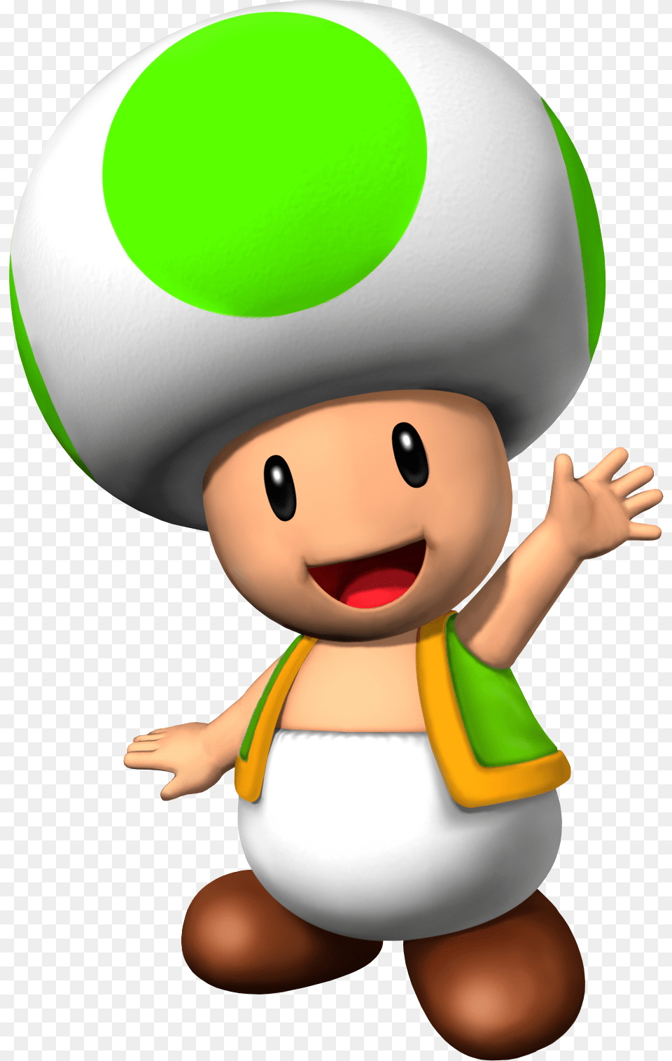 Super Mario Green Toad, Elf, Baby, Person, Face Free Png