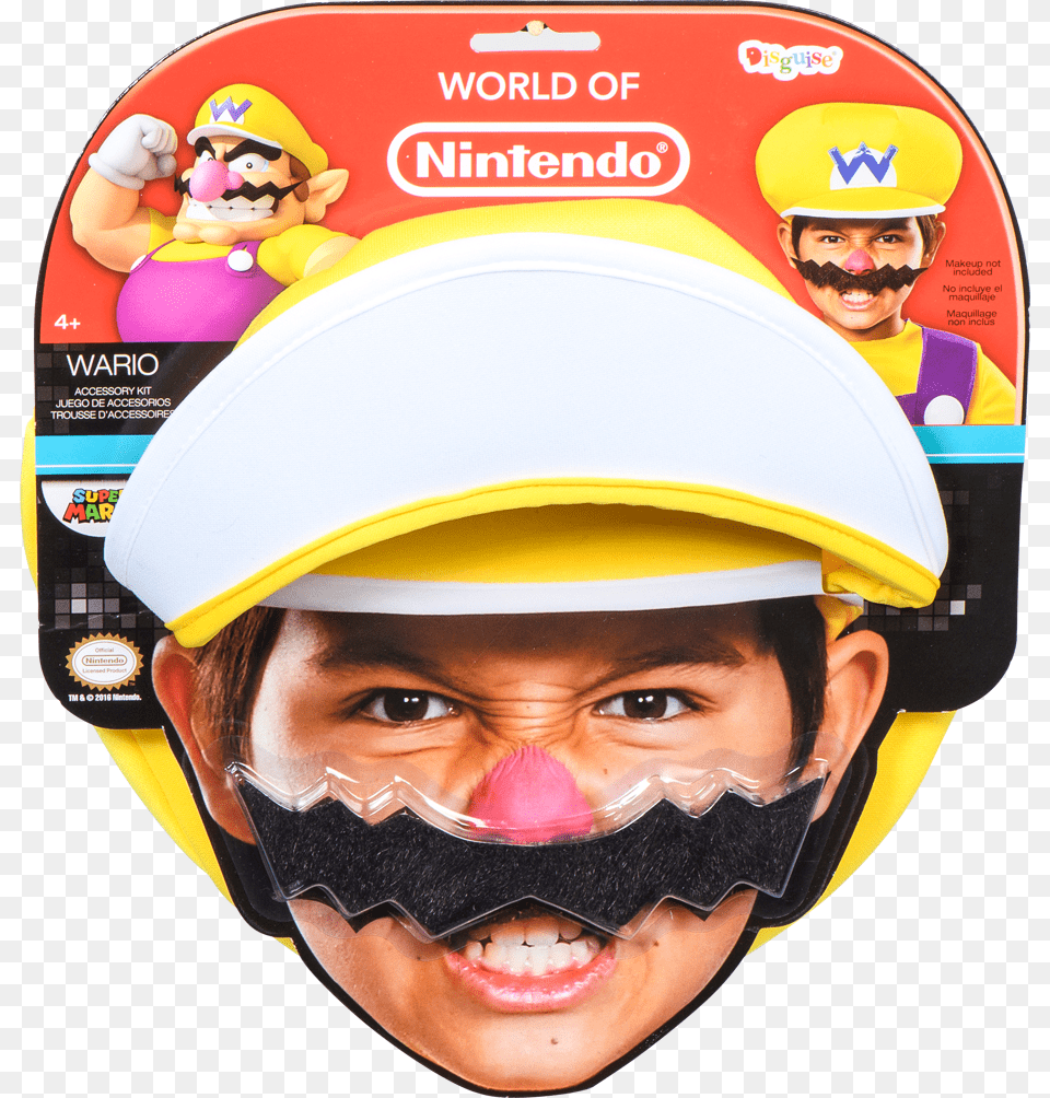Super Mario Hat Ampamp Nintendo, Clothing, Hardhat, Helmet, Person Png Image
