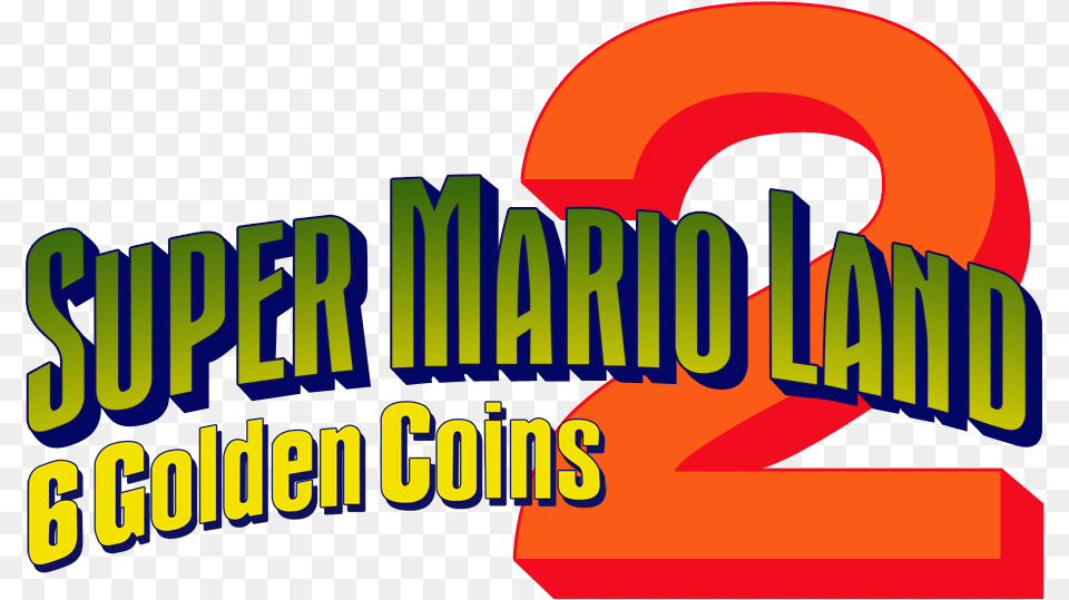 Super Mario Land 2 6 Golden Coins Logo, Text, Dynamite, Weapon, Symbol Png