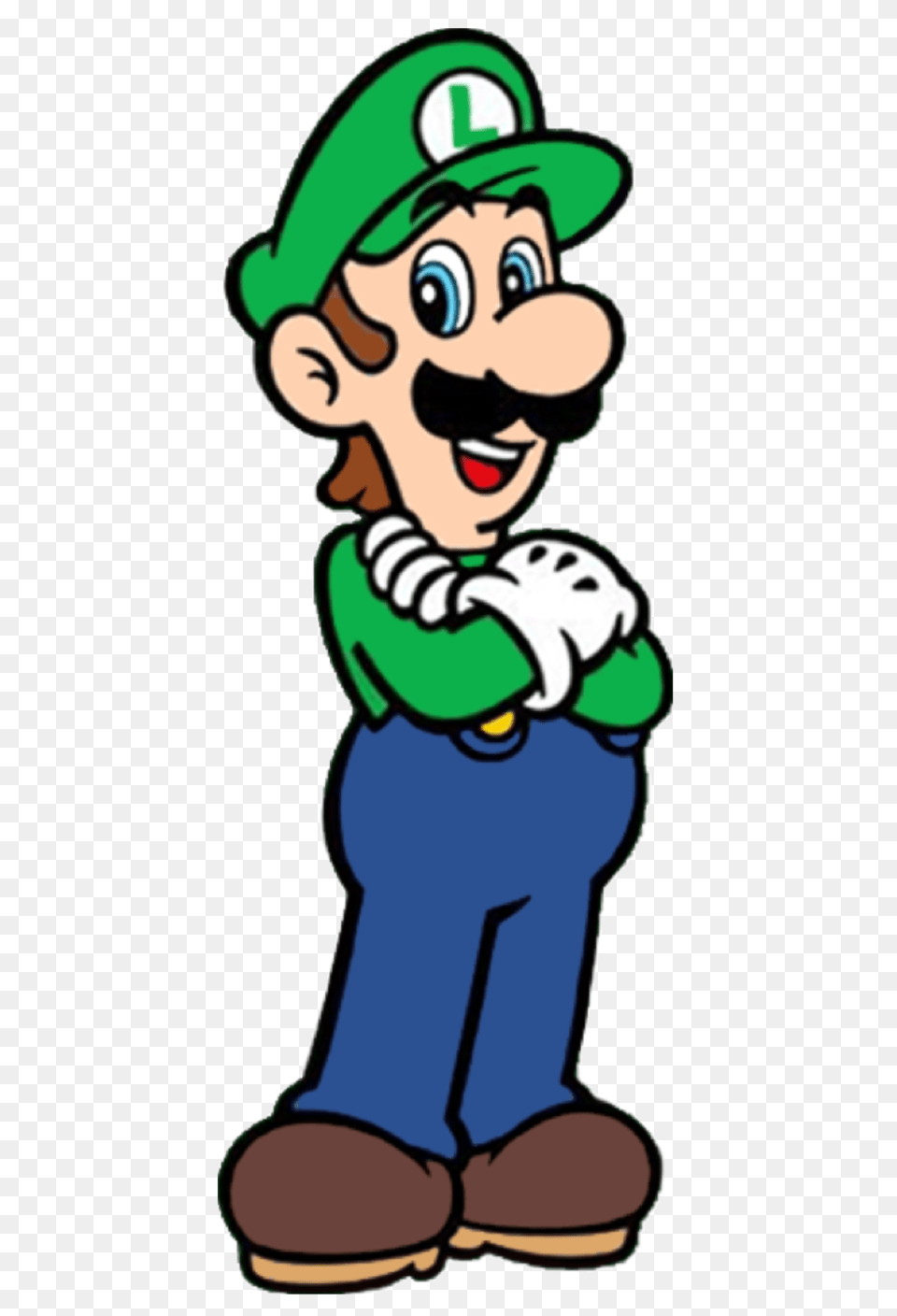 Super Mario Luigi Arm Crossed, Baby, Person, Face, Head Free Transparent Png