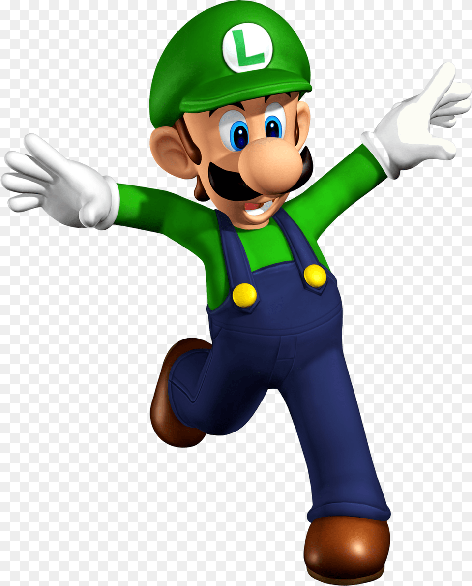 Super Mario Luigi Image Super Mario 64 Ds Luigi, Baby, Person, Face, Head Free Transparent Png