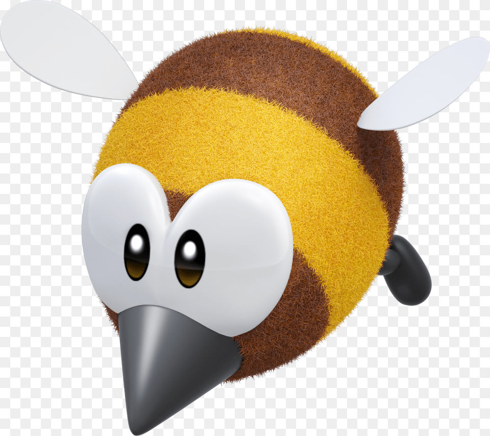 Super Mario Maker 2 Bee, Plush, Toy, Animal Free Png