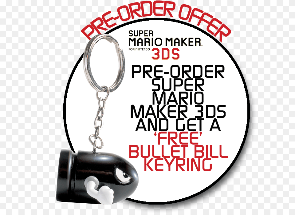 Super Mario Maker 3ds Circle, Advertisement, Accessories Png