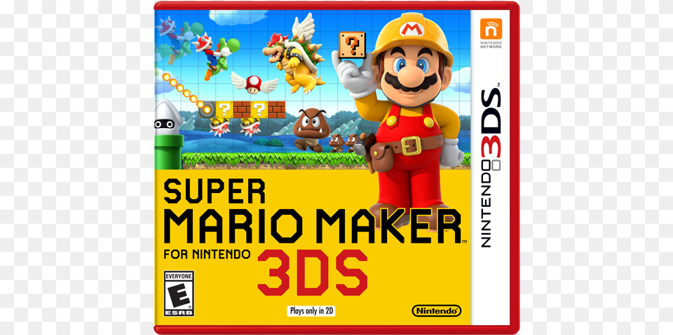 Super Mario Maker For Nintendo 3ds Box Art Super Mario Maker 3ds Amazon, Baby, Game, Person, Super Mario Png Image