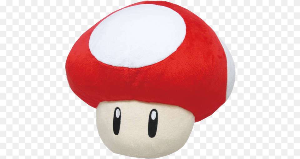 Super Mario Mushroom Pillow, Plush, Toy, Fungus, Plant Png Image