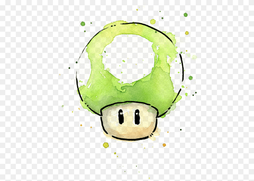 Super Mario Mushroom Watercolor, Tennis Ball, Tennis, Ball, Sport Png