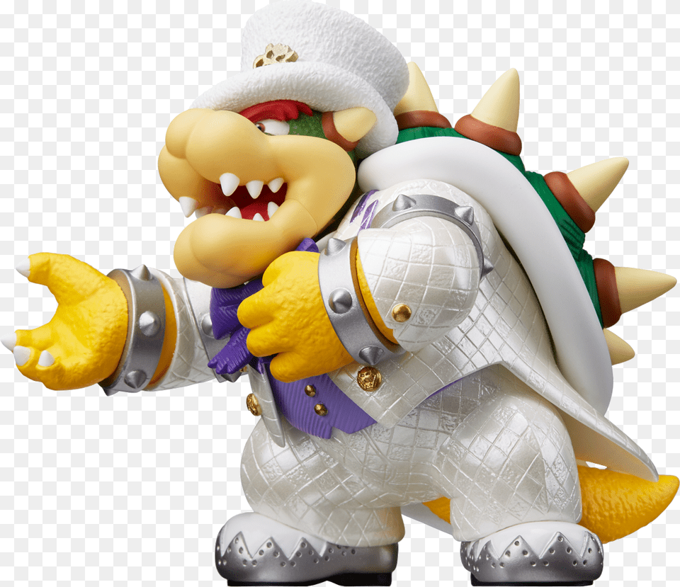 Super Mario Odyssey Bowser Amiibo, Figurine, Baby, Person, Toy Png