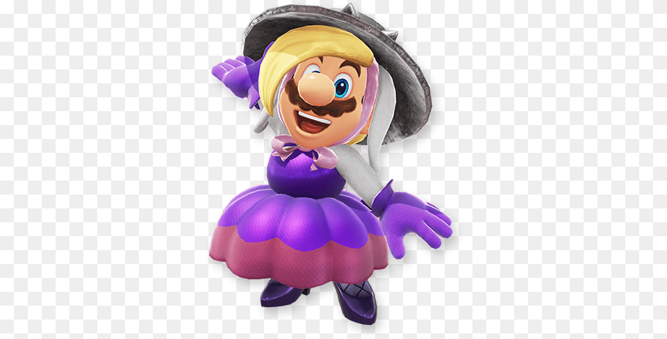 Super Mario Odyssey Broodals Outfit, Purple, Winter, Snowman, Snow Png Image
