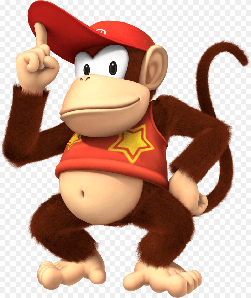 Super Mario Party Diddy Kong, Toy, Plush Free Png