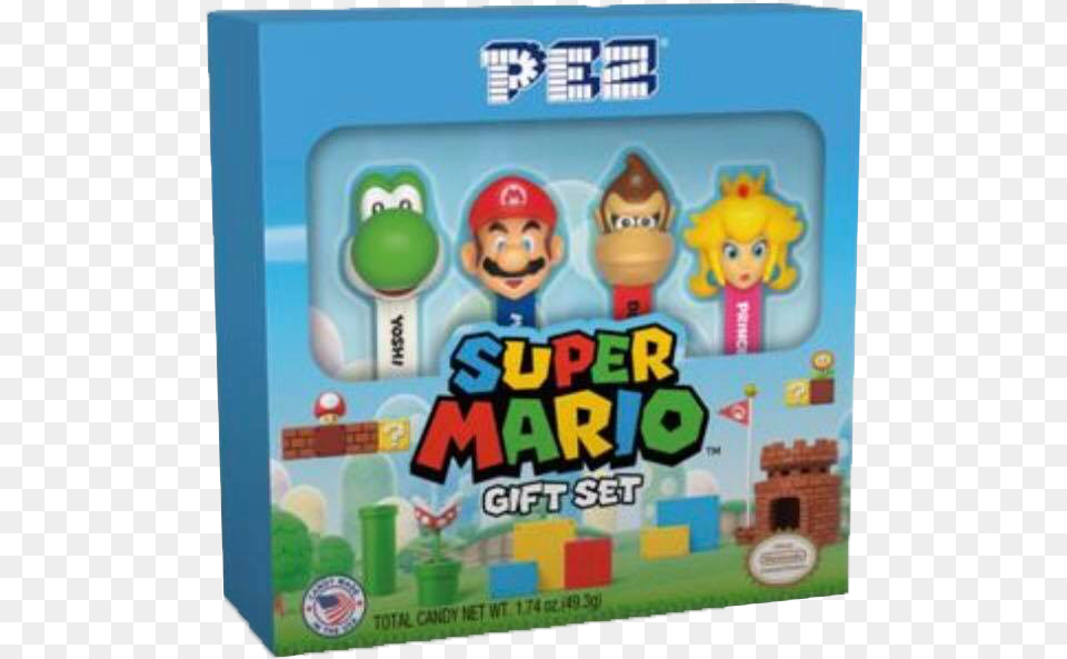 Super Mario Pez Gift Set Pez Super Mario Gift Set, Face, Person, Head, Baby Png