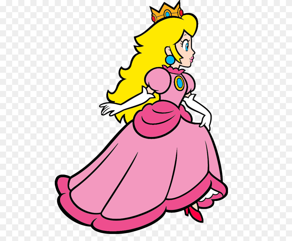 Super Mario Princess Peach Run, Baby, Cartoon, Person, Face Free Png Download