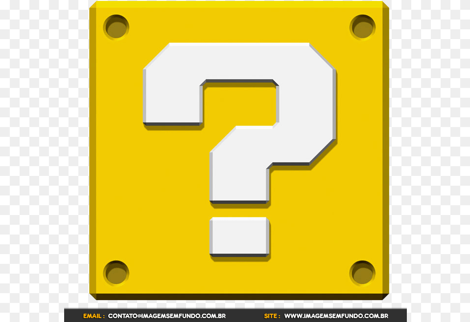 Super Mario Question Block Mario Question Block, License Plate, Transportation, Vehicle, Number Png