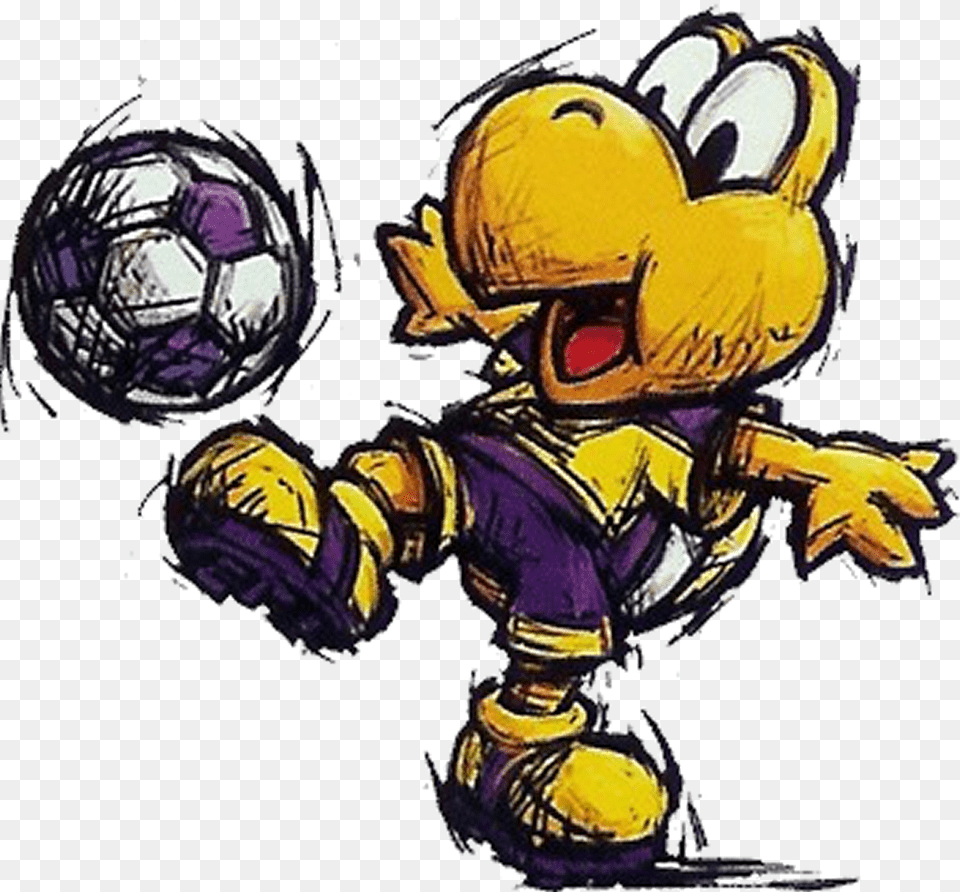 Super Mario Strikers Art, Baby, Person, Ball, Football Png