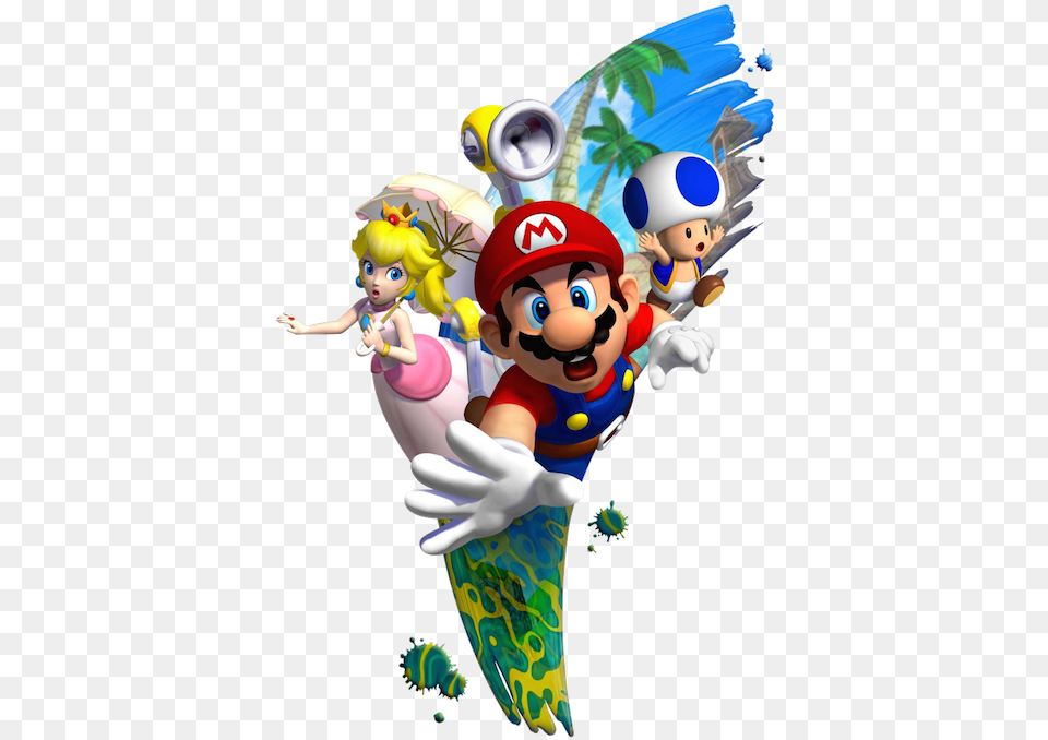 Super Mario Sunshine Artwork, Baby, Person, Game, Super Mario Free Png