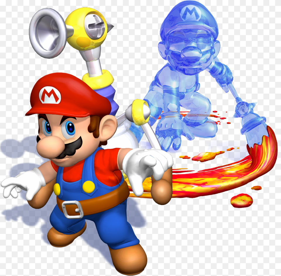 Super Mario Sunshine Promo Clipart Download Mario Super Mario Sunshine, Baby, Person, Clothing, Glove Png