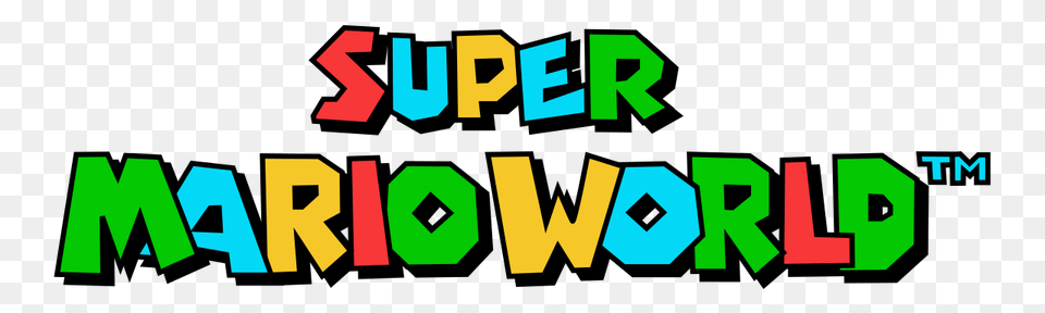 Super Mario World Game Logo, Text Png Image