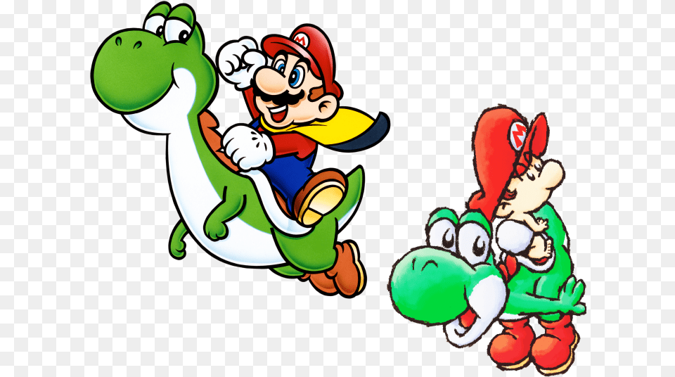 Super Mario World Mario And Yoshi, Face, Game, Head, Person Free Png