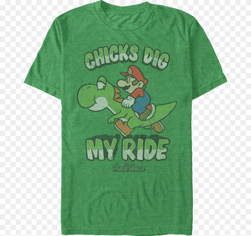 Super Mario World My Ride T Shirt Active Shirt, Clothing, T-shirt, Baby, Person Png Image