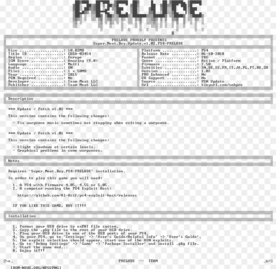 Super Meat Boy Update V1 02 Ps4 Prelude Playstation, Page, Text Free Png Download