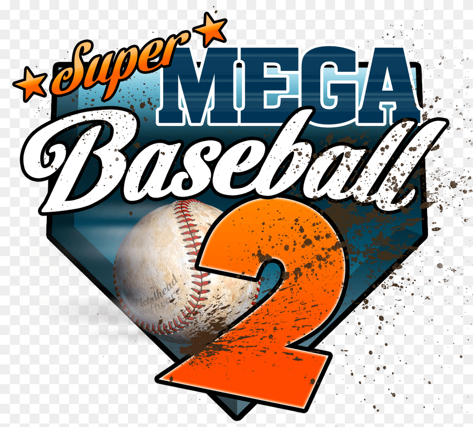 Super Mega Baseball 3 Super Mega Baseball 2 Logo Transparent, Ball, Baseball (ball), Sport, People Png