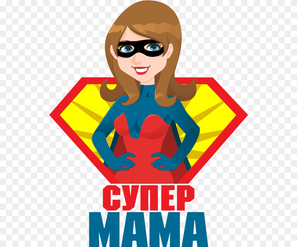 Super Mom Clip Art Clipart Super Mom, Publication, Book, Comics, Face Png Image