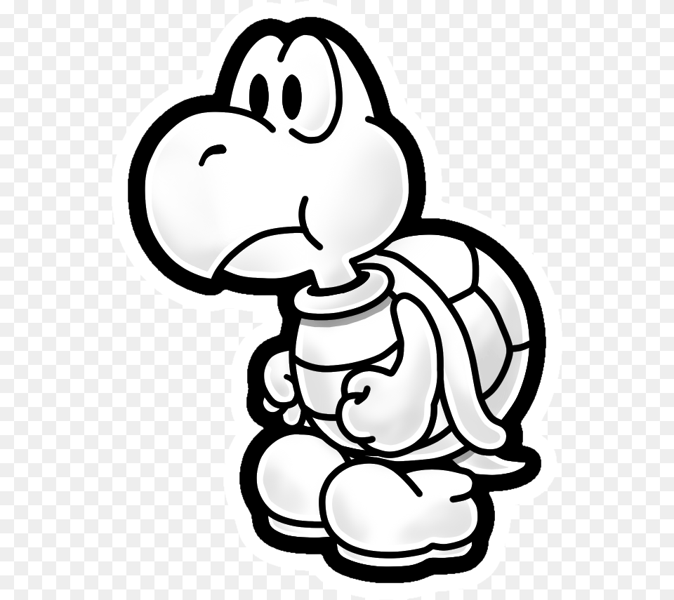 Super Paper Mario Koopa Clipart Download Koopa Troopa Paper Mario, Baby, Person, Stencil, Face Png Image