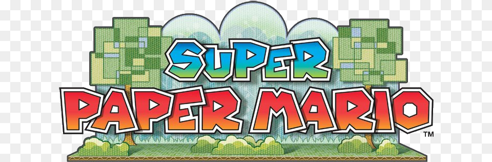 Super Paper Mario Logo Super Paper Mario Title, Dynamite, Weapon, Game Free Transparent Png