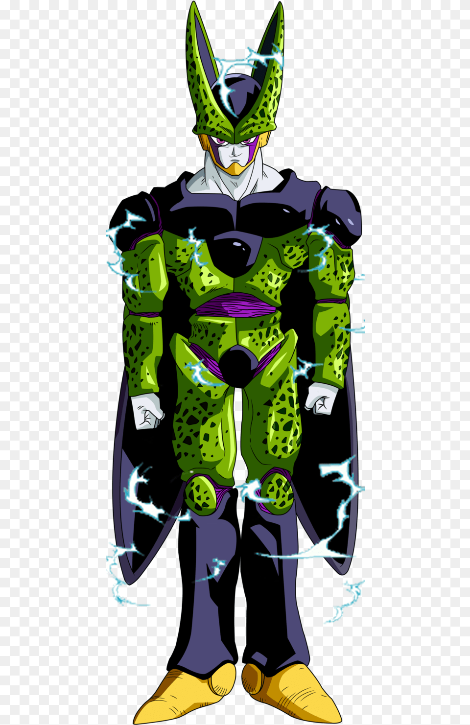 Super Perfect Cell Dragon Ball Z Cell Full Body, Green, Person, Adult, Female Free Transparent Png