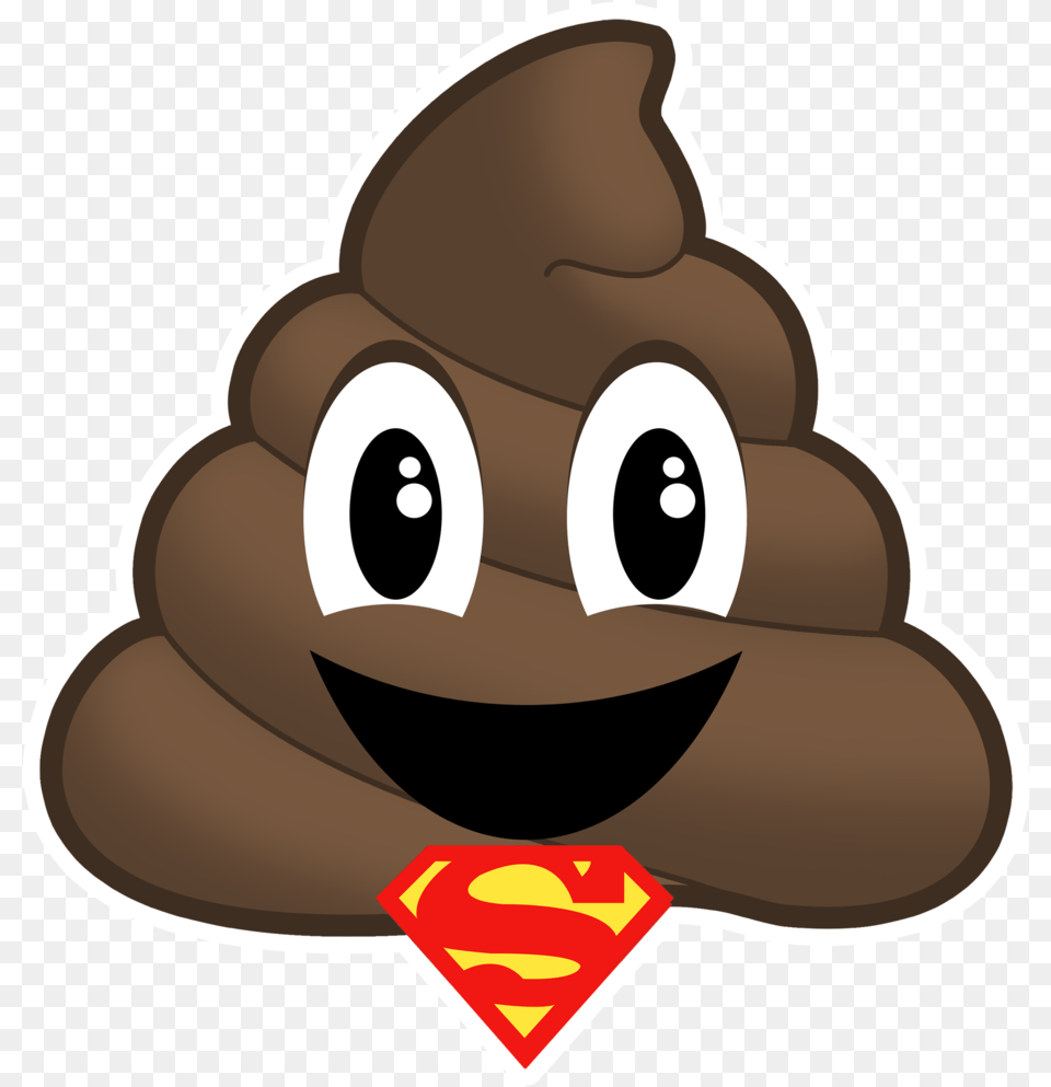 Super Poop Emoji Poop Emoji, Clothing, Hat, Food, Sweets Png Image