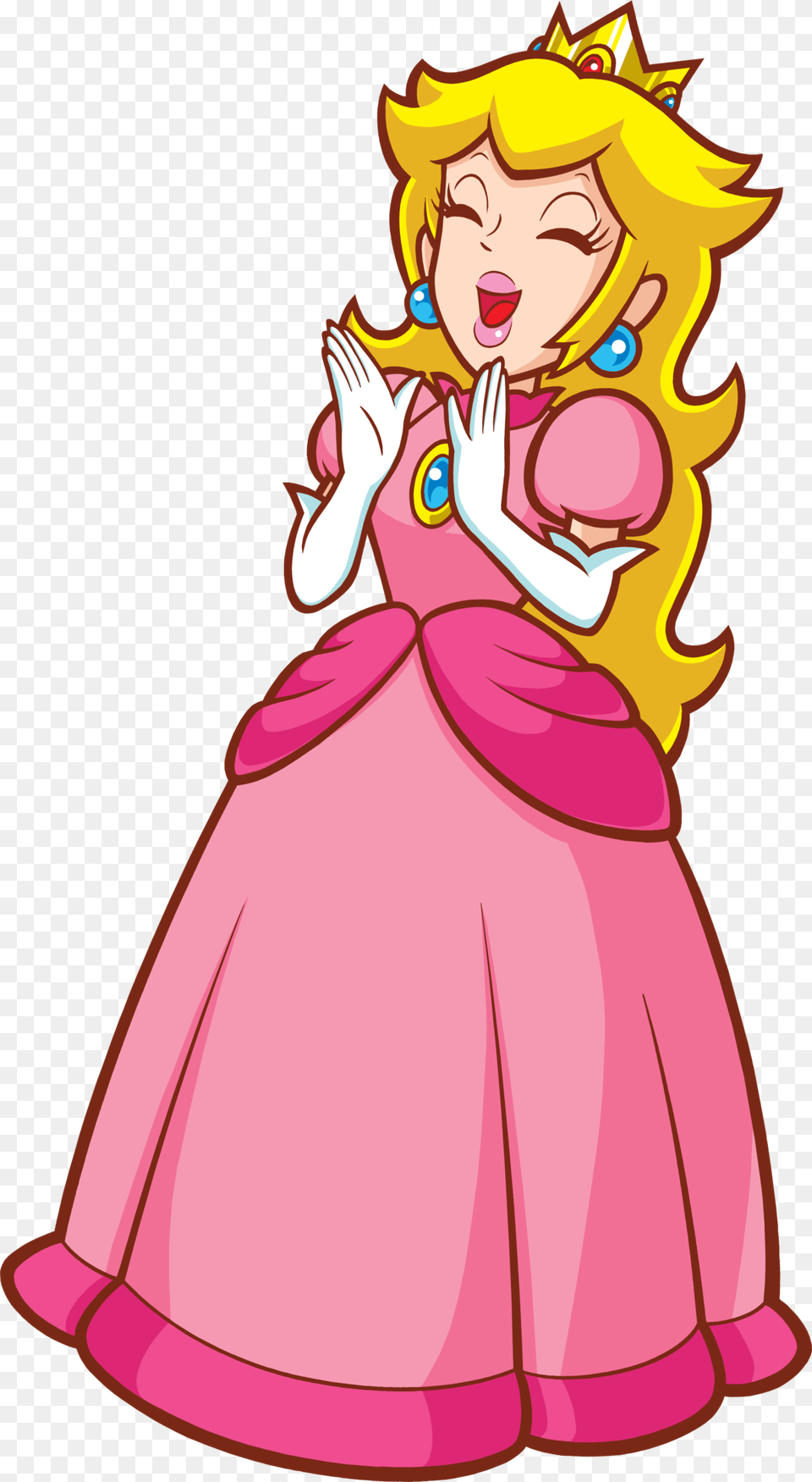 Super Princess Peach, Person, Cartoon, Face, Head Png Image