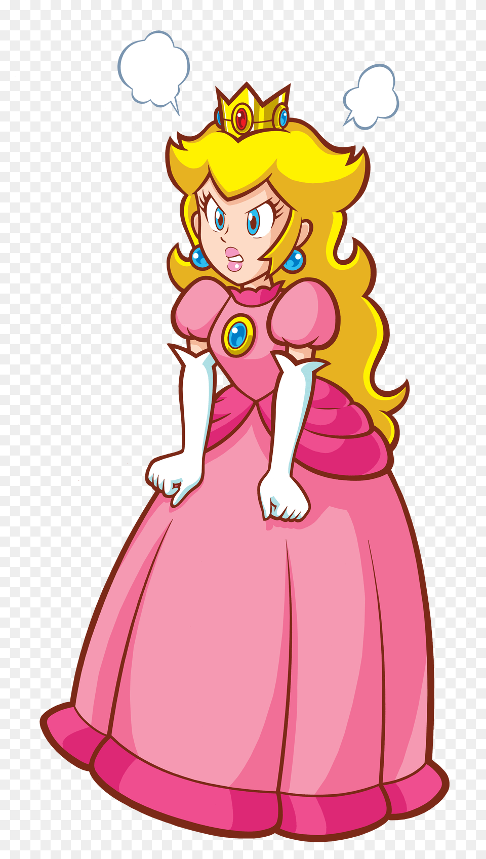 Super Princess Peach Angry Clipart Super Princess Peach Angry, Cartoon, Child, Person, Girl Png