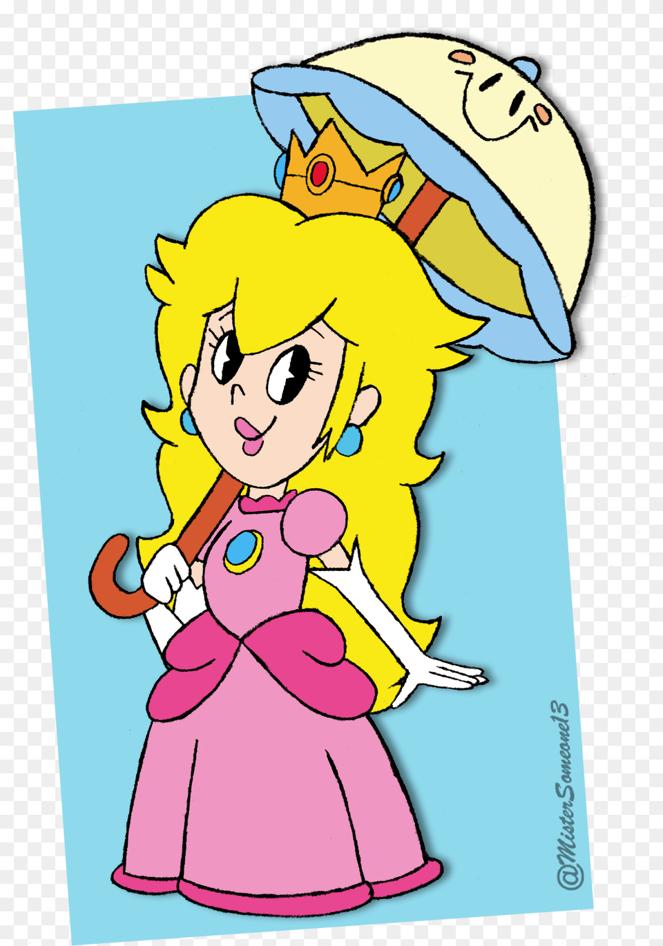 Super Princess Peach Cartoon, Baby, Person, Face, Head Free Transparent Png