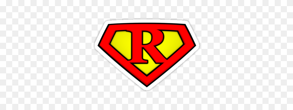 Super R Logo Shield Stickers, Symbol, Dynamite, Weapon, Emblem Free Transparent Png