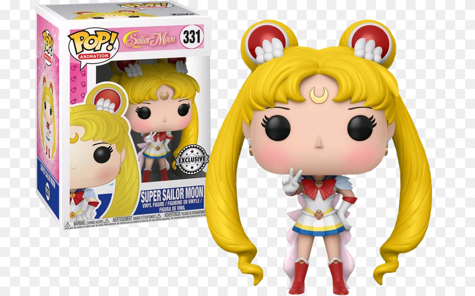 Super Sailor Moon Funko Pop, Doll, Toy, Baby, Person Png Image