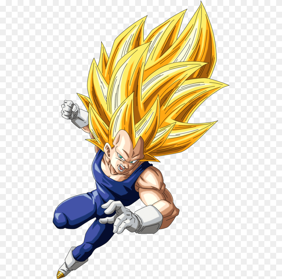 Super Saiyan 3 Hair Do Vegeta Super Sayajin, Book, Comics, Publication, Baby Png