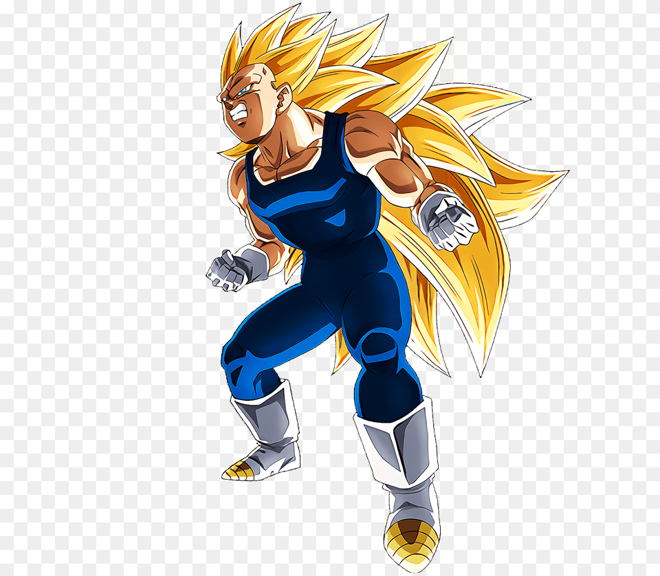 Super Saiyan 3 Vegeta Dokkan, Book, Comics, Publication, Person Free Transparent Png