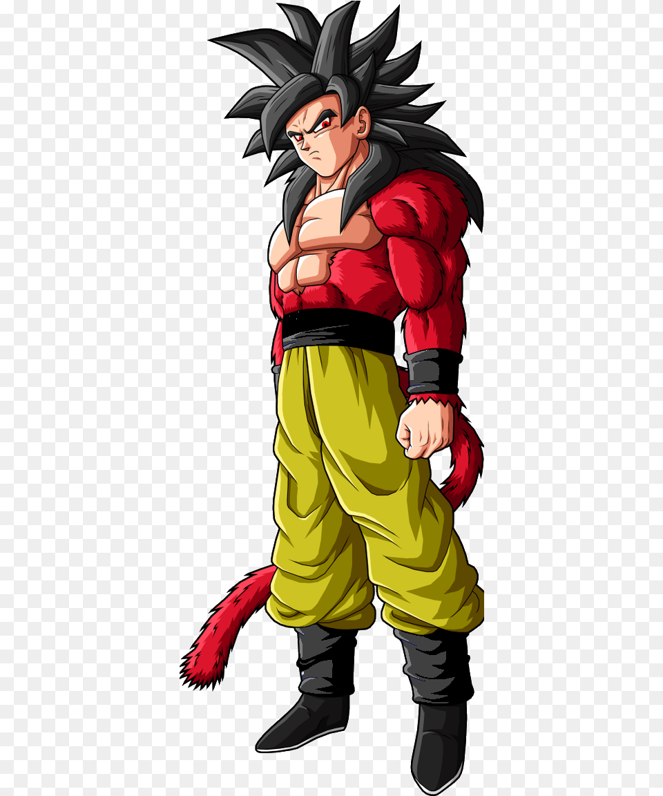 Super Saiyan 4 Goku, Book, Comics, Publication, Person Free Png Download