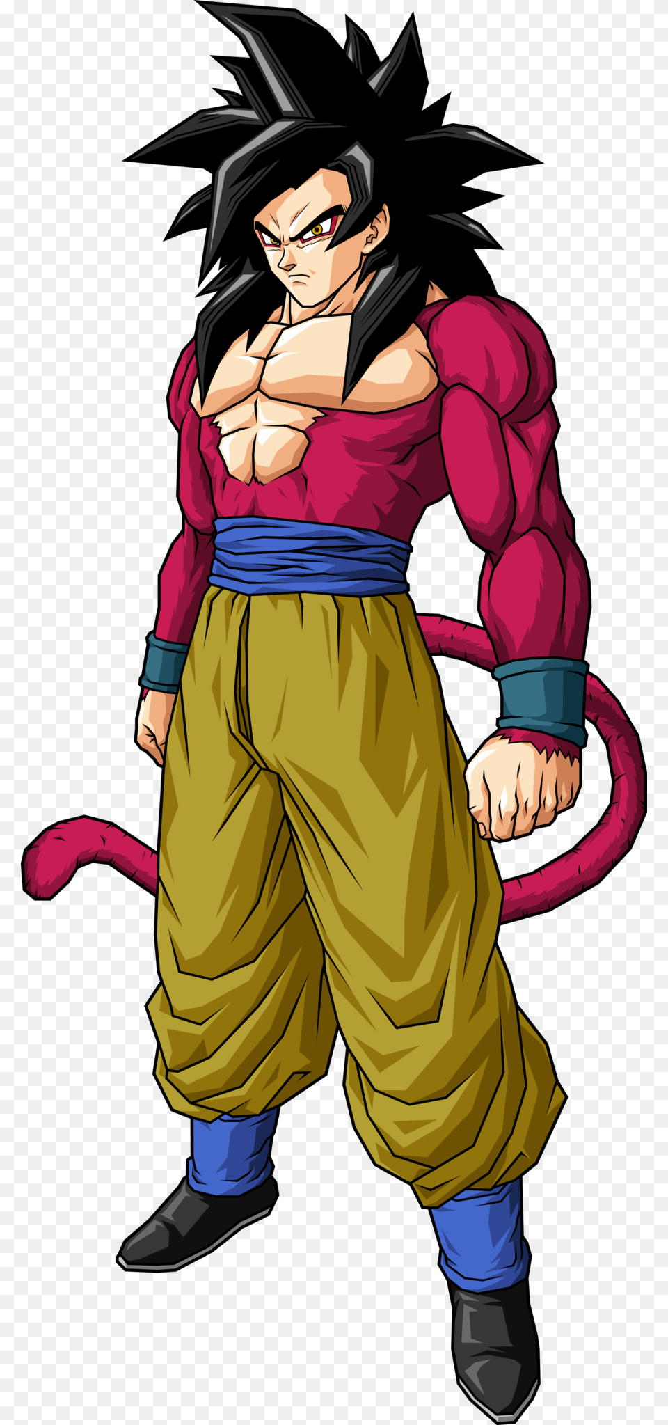 Super Saiyan 4 Goku Vector, Book, Comics, Publication, Adult Free Transparent Png