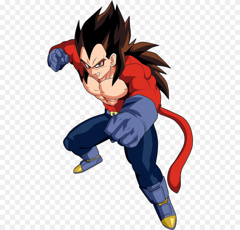 Super Saiyan 4 Vegeta Render, Book, Comics, Publication, Baby Png