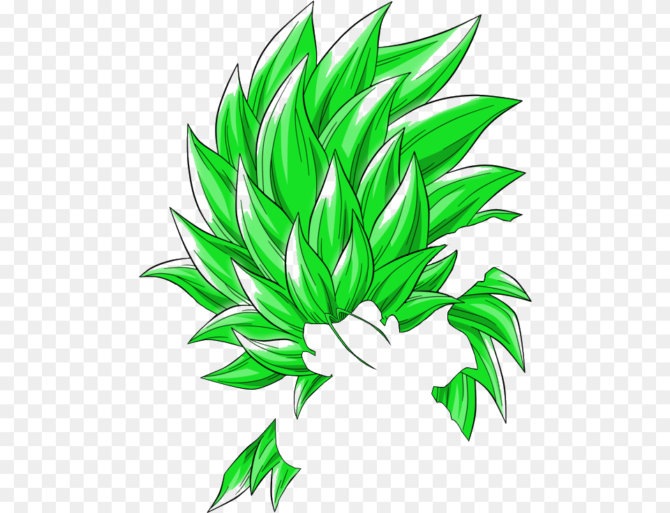 Super Saiyan 6 Adorablefishcat Version Ultra Dragon Ball Super Saiyan Green Hair, Art, Graphics, Leaf, Plant Free Png