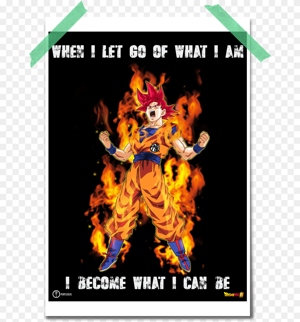 Super Saiyan Aura Dragon Ball T Shirt Super Saiyan, Advertisement, Poster, Adult, Person Free Png Download